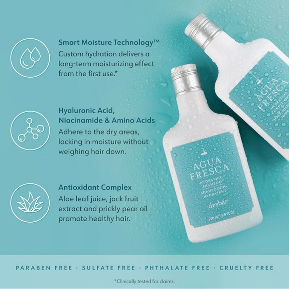 Drybar Agua Fresca Hydrating Shampoo | Full Size | 8.5 oz - Picture 4 of 10